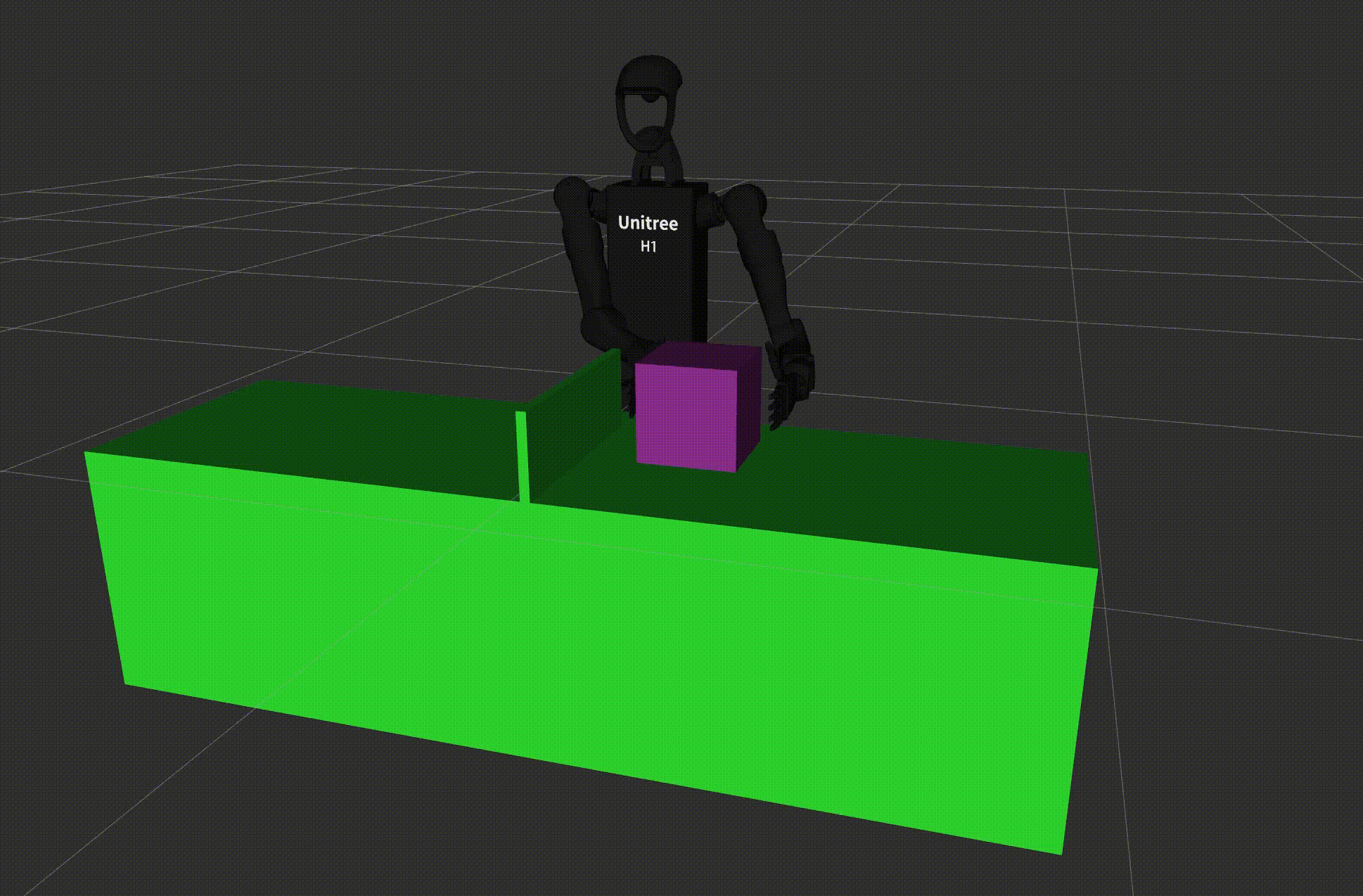 Humanoid dual-arm constrained transfer
